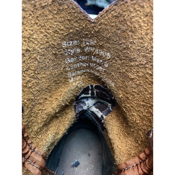 Justin Boots Mens 12 Leather Screwdriver Light Work Brown Pull-On WK4905 - Picture 5 of 7